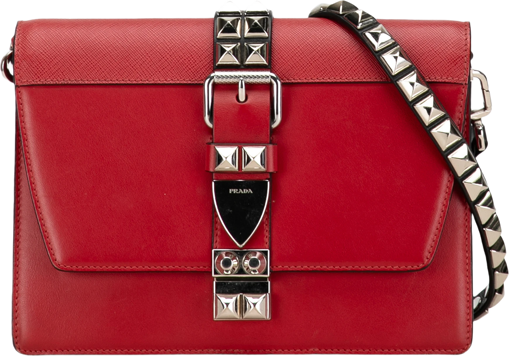 Prada City Calf And Saffiano Elektra Crossbody Bag