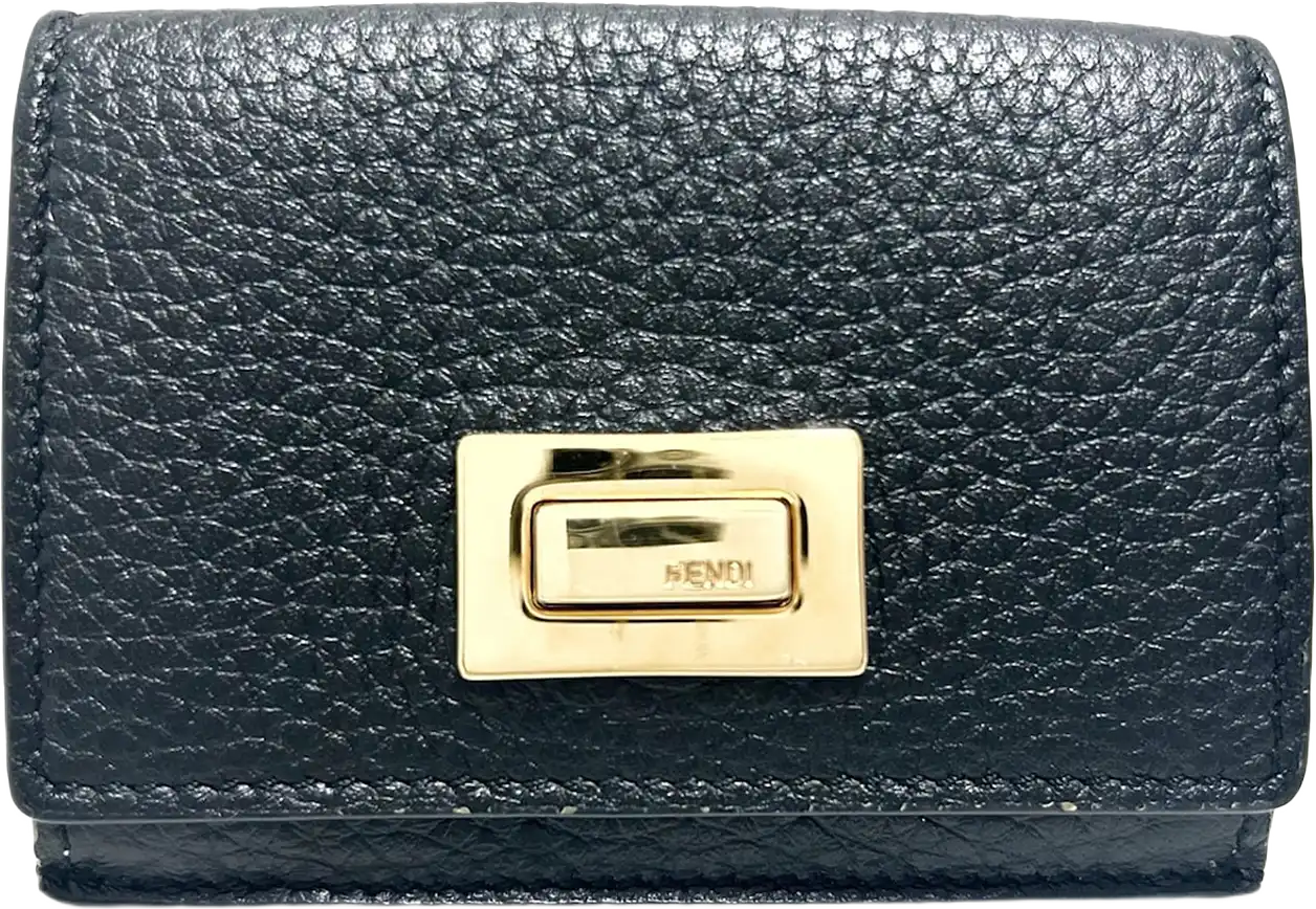 Fendi Peekaboo Leather Small Wallet