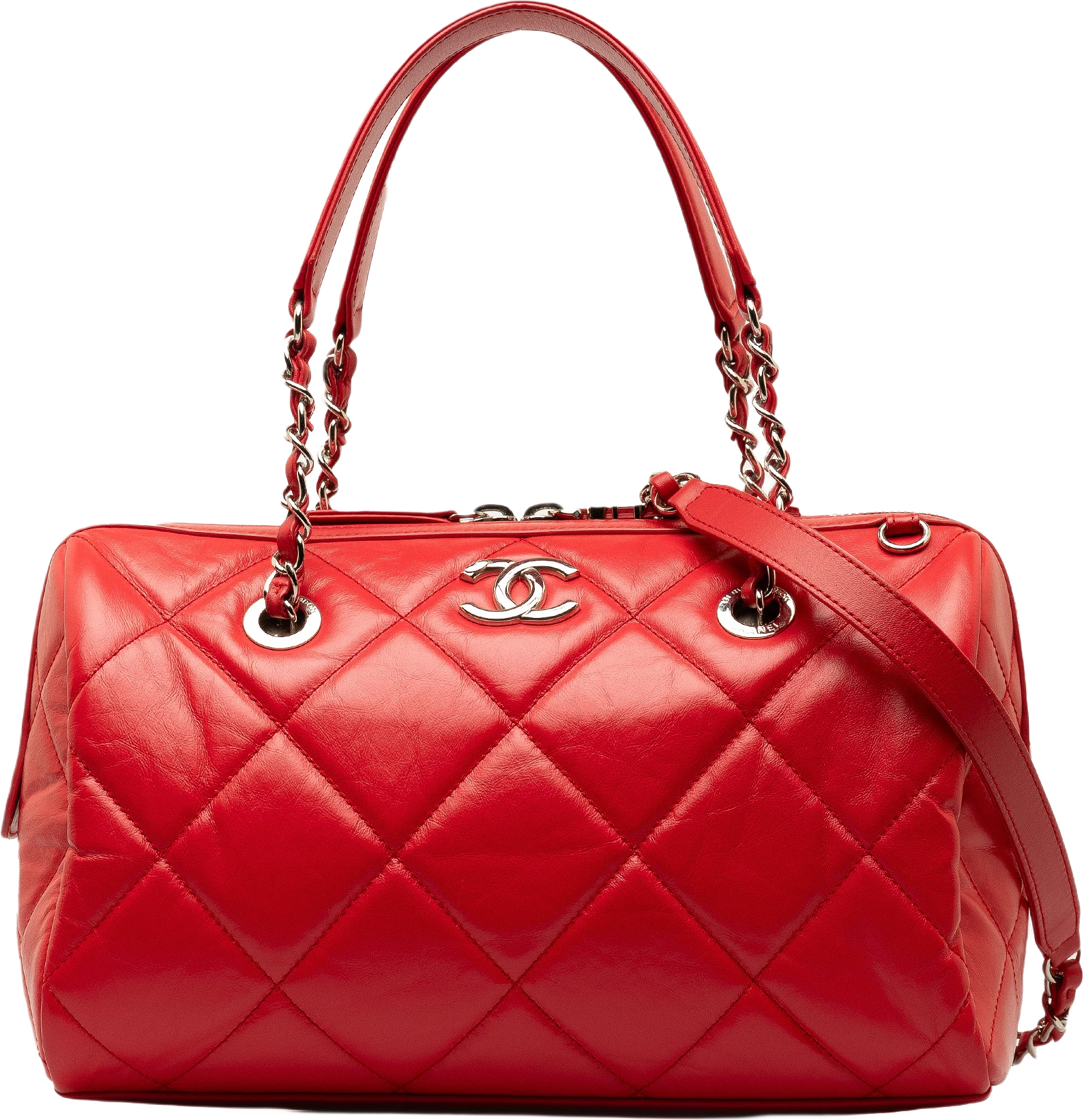 Chanel Small Aged Calfskin Express Bowling Satchel