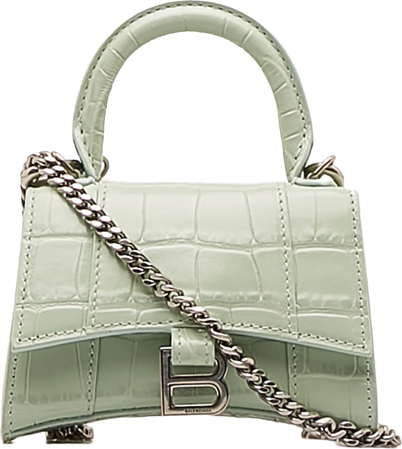 Balenciaga Mini Embossed Leather Hourglass