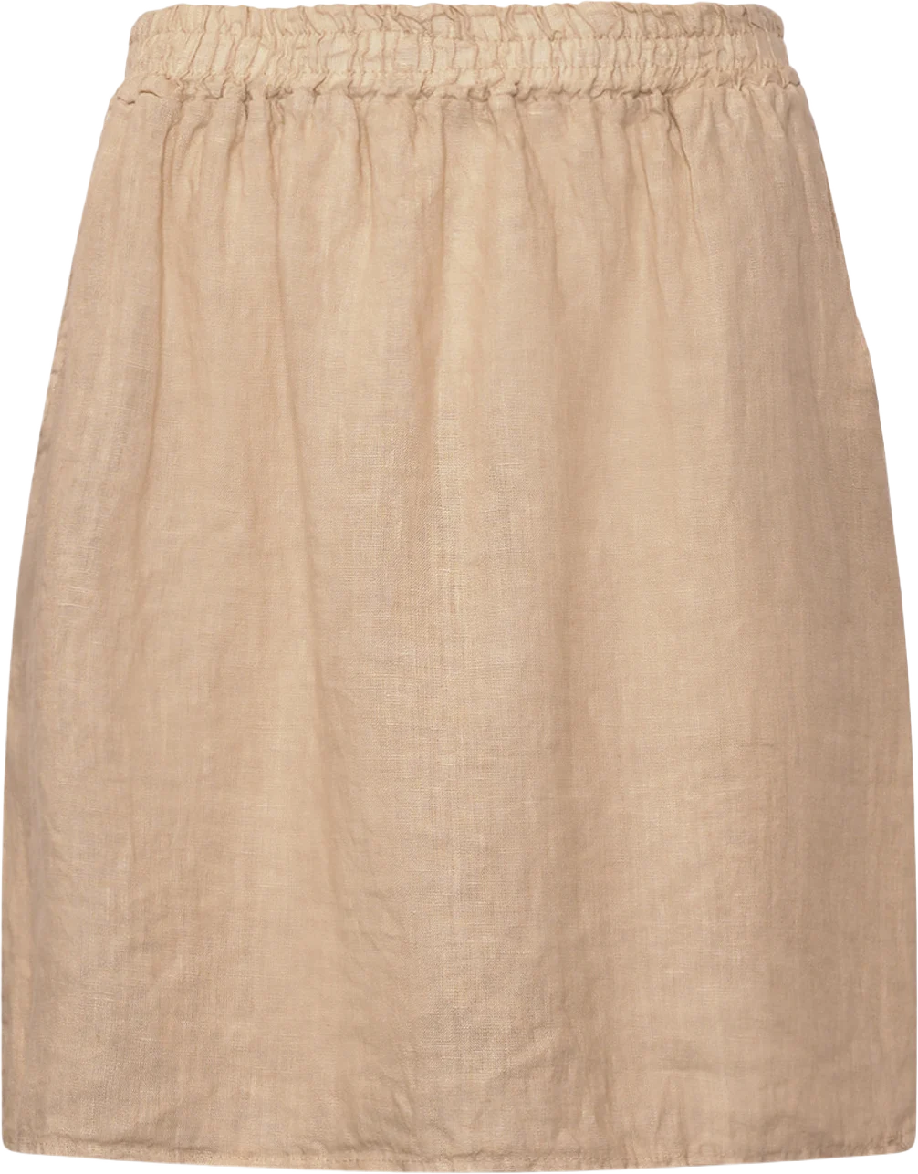 Hildur, Midi Skirt, Linen - Soft Grey