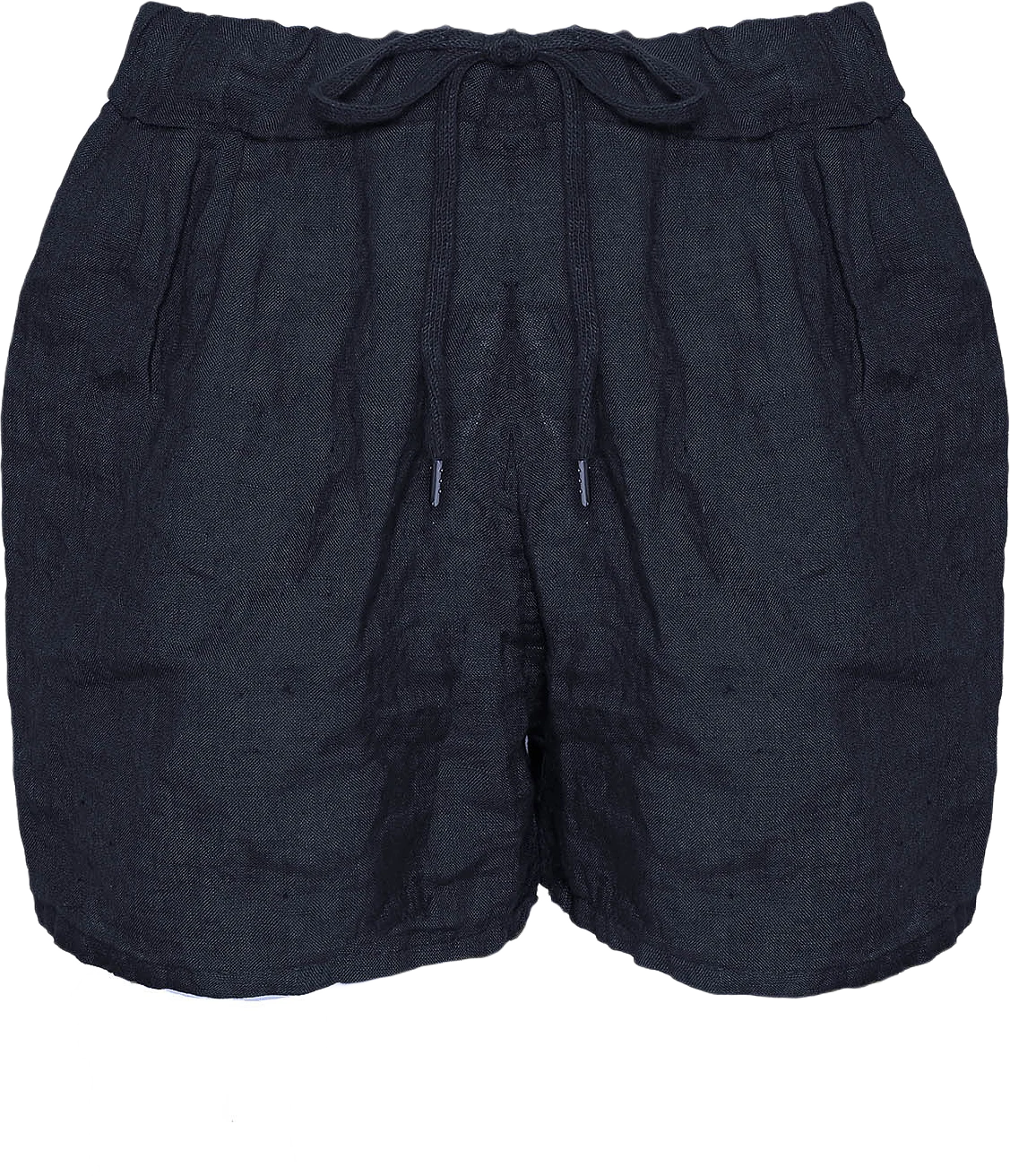 17691, Shorts, Linen - Blue Navy