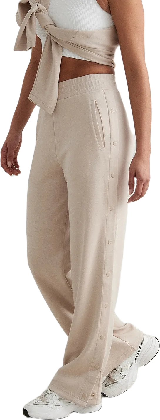 Café Au Lait Comfy Buttoned Pants