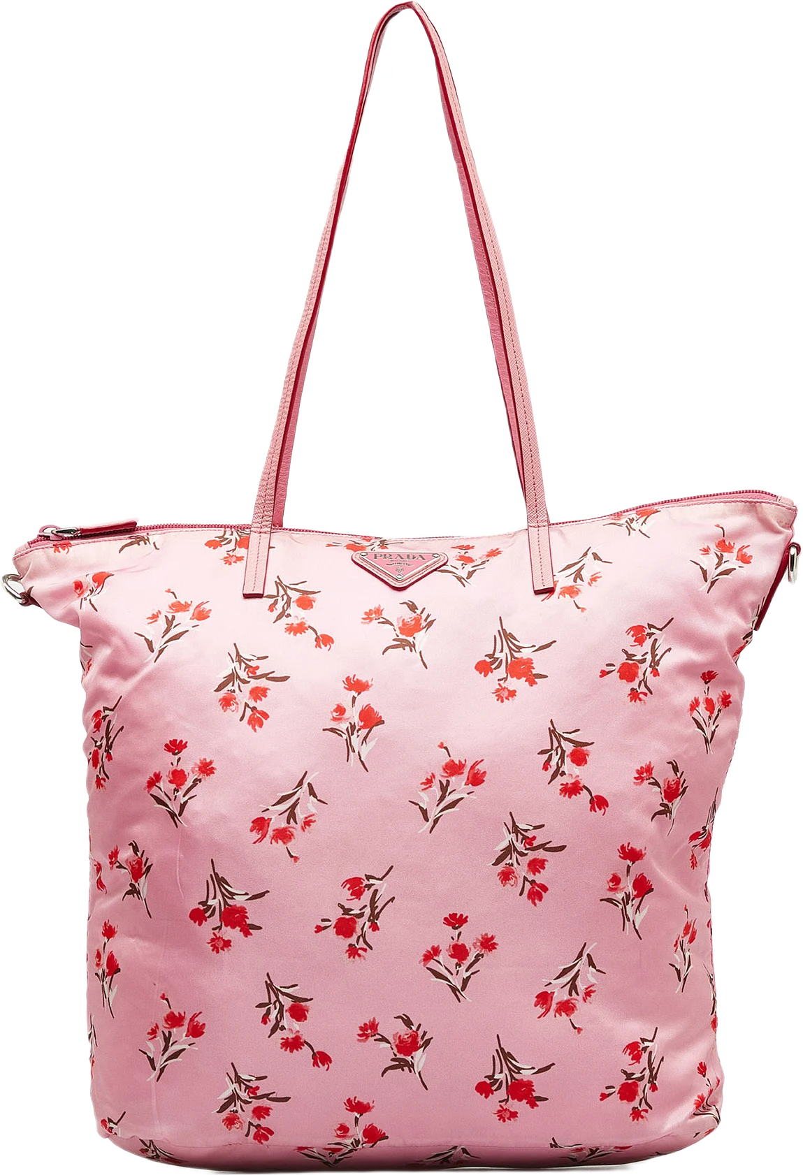 Prada Tessuto Stampato Floral Tote Bag