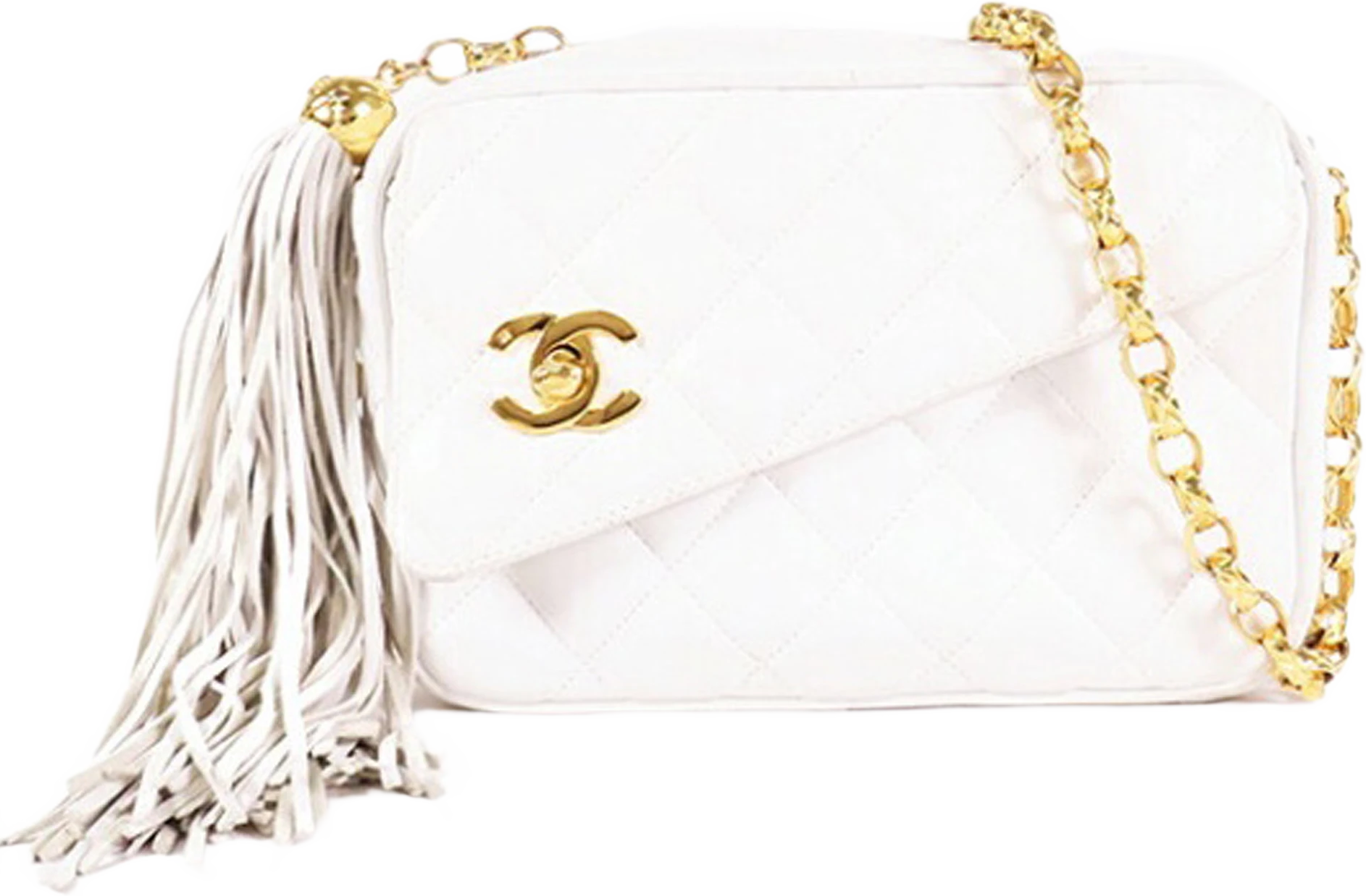 Chanel Cc Lambskin Tassel Crossbody Bag