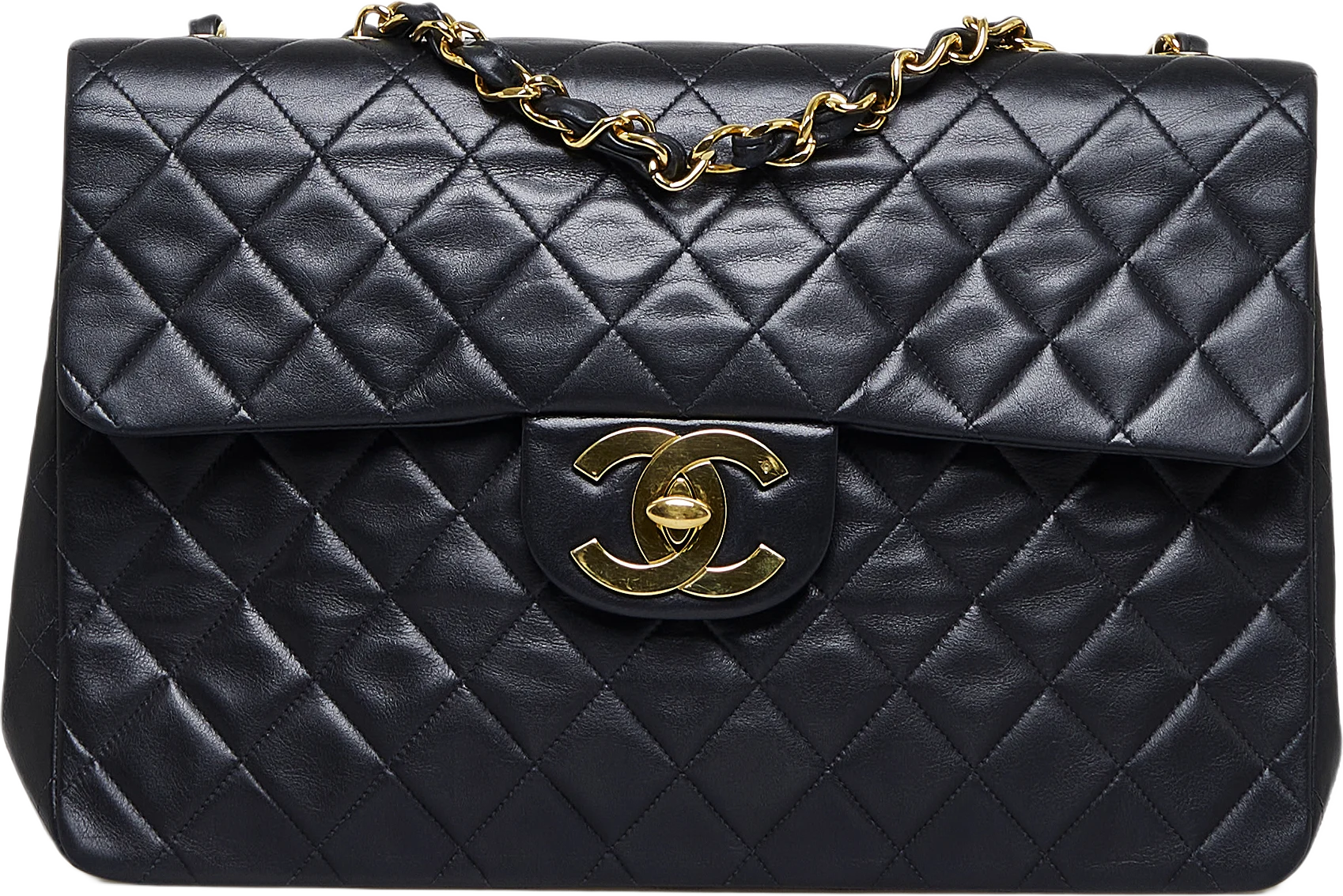 Chanel Jumbo Xl Classic Lambskin Maxi Single Flap