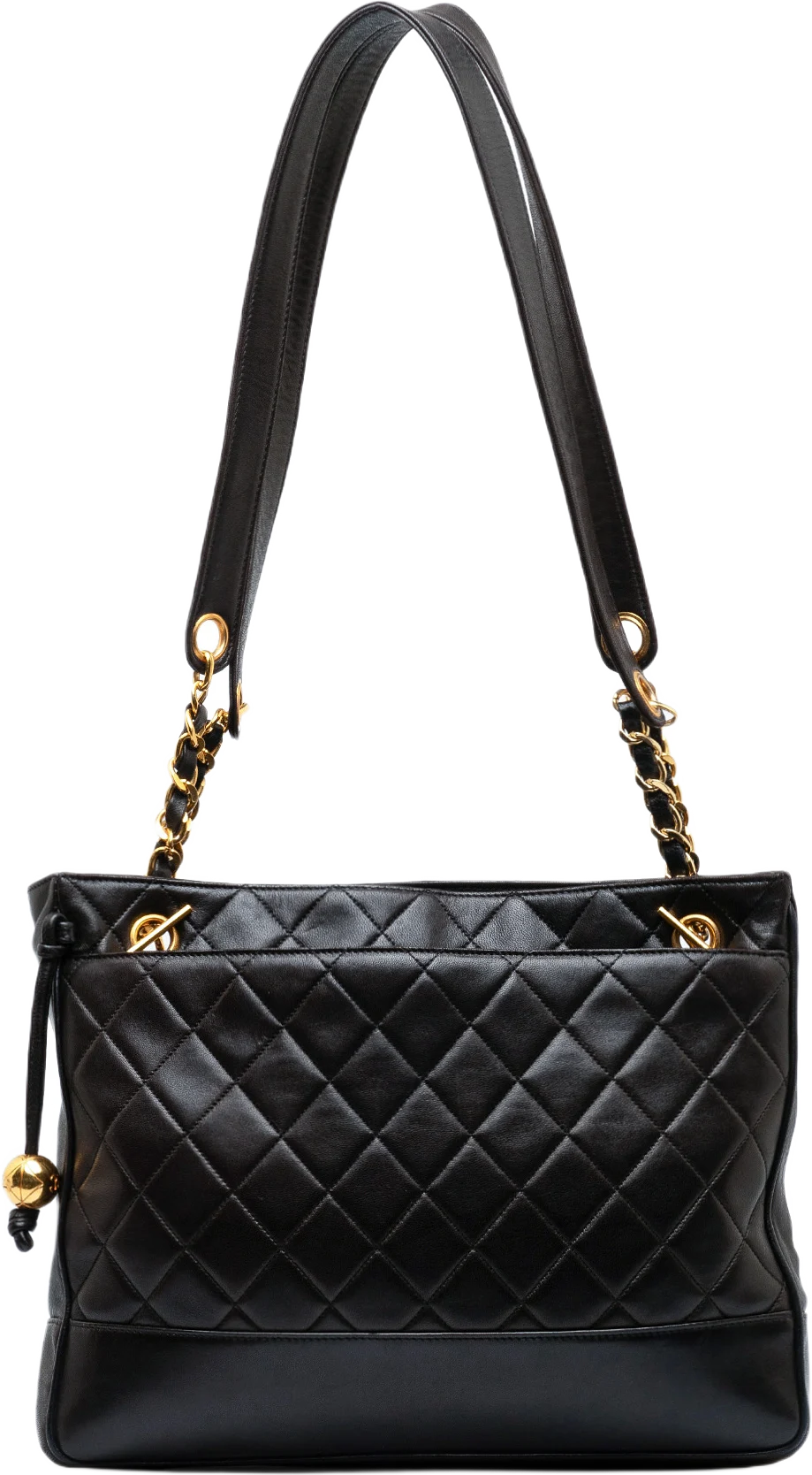 Chanel Quilted Cc Lambskin Shoulder Bag