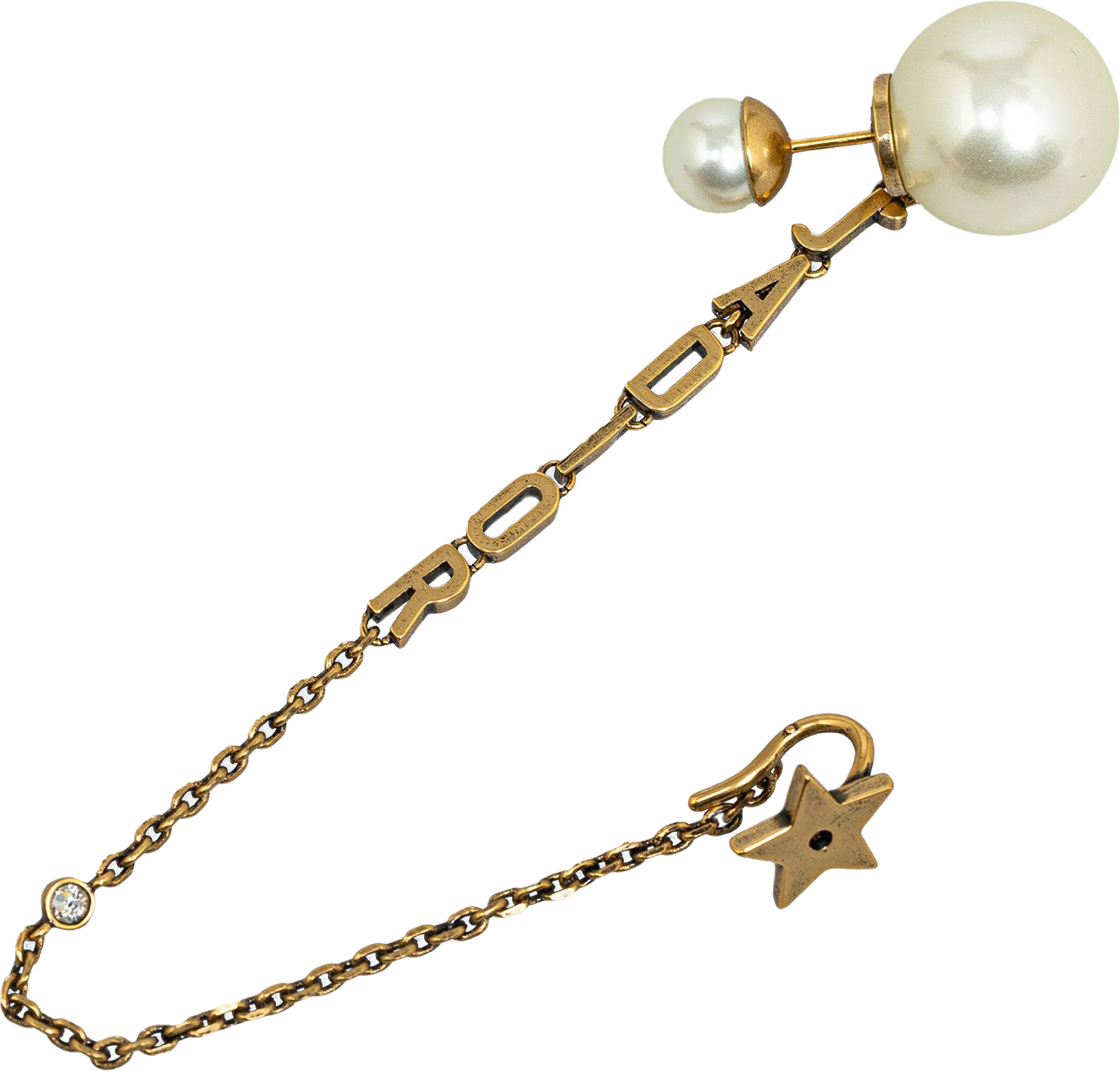 Dior Faux Pearl & Crystal J'adior Ear Cuff