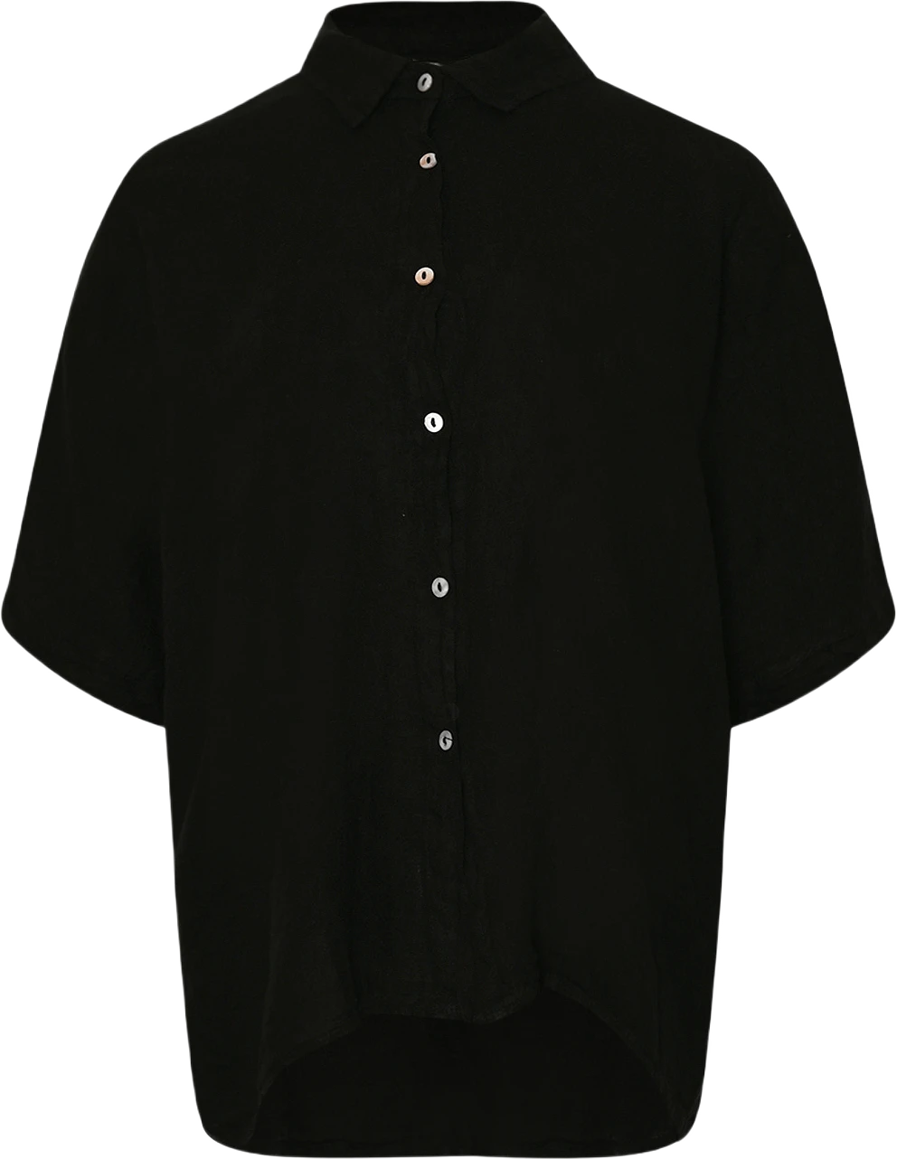 Abbi, Shirt, Linen - Black