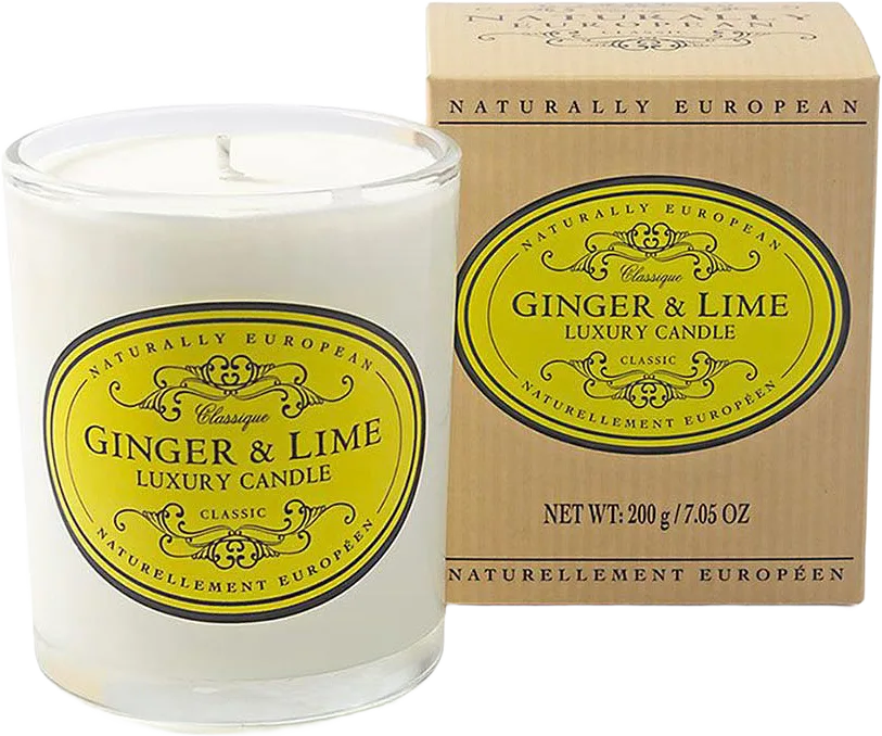 Ginger & Lime Scented Candle