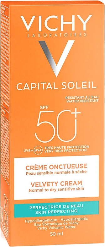 Vichy Capital Soleil Velvety Återfuktande Solkräm SPF50+ 50 ml