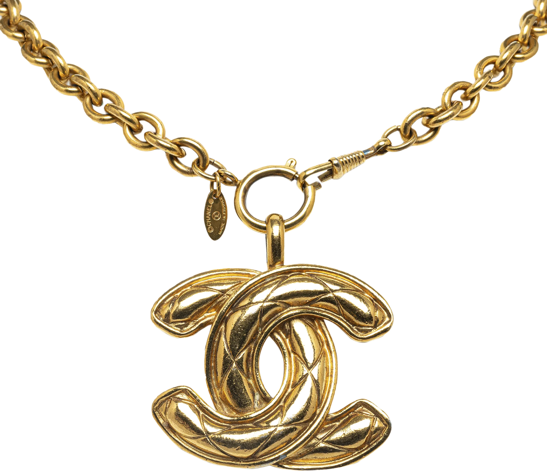 Chanel Cc Pendant Necklace