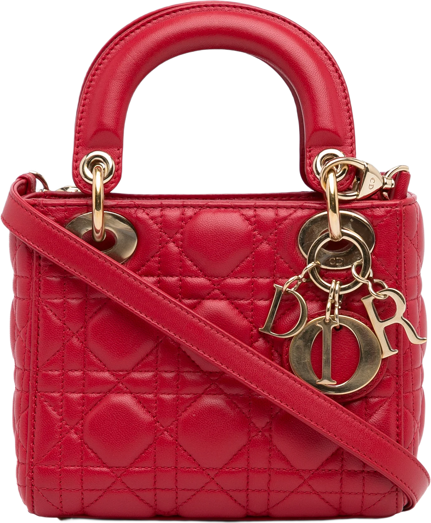 Dior Mini Lambskin Cannage Lady Dior