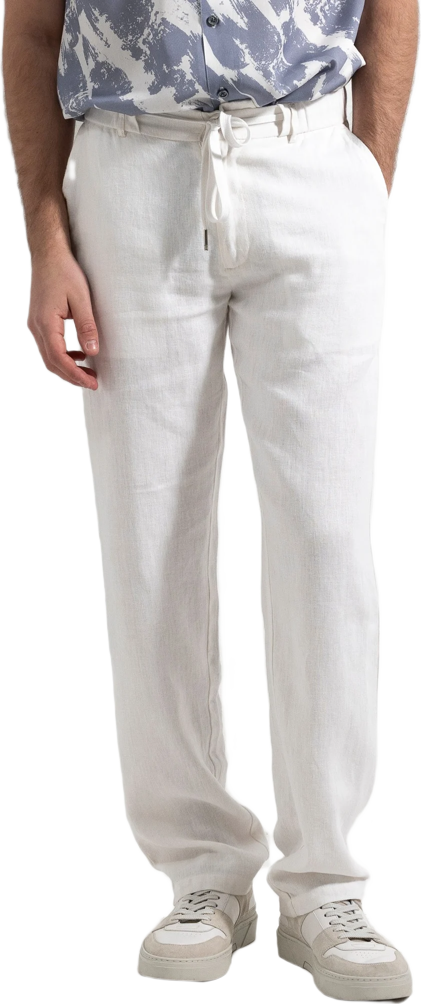 Linen Drawstring Trousers