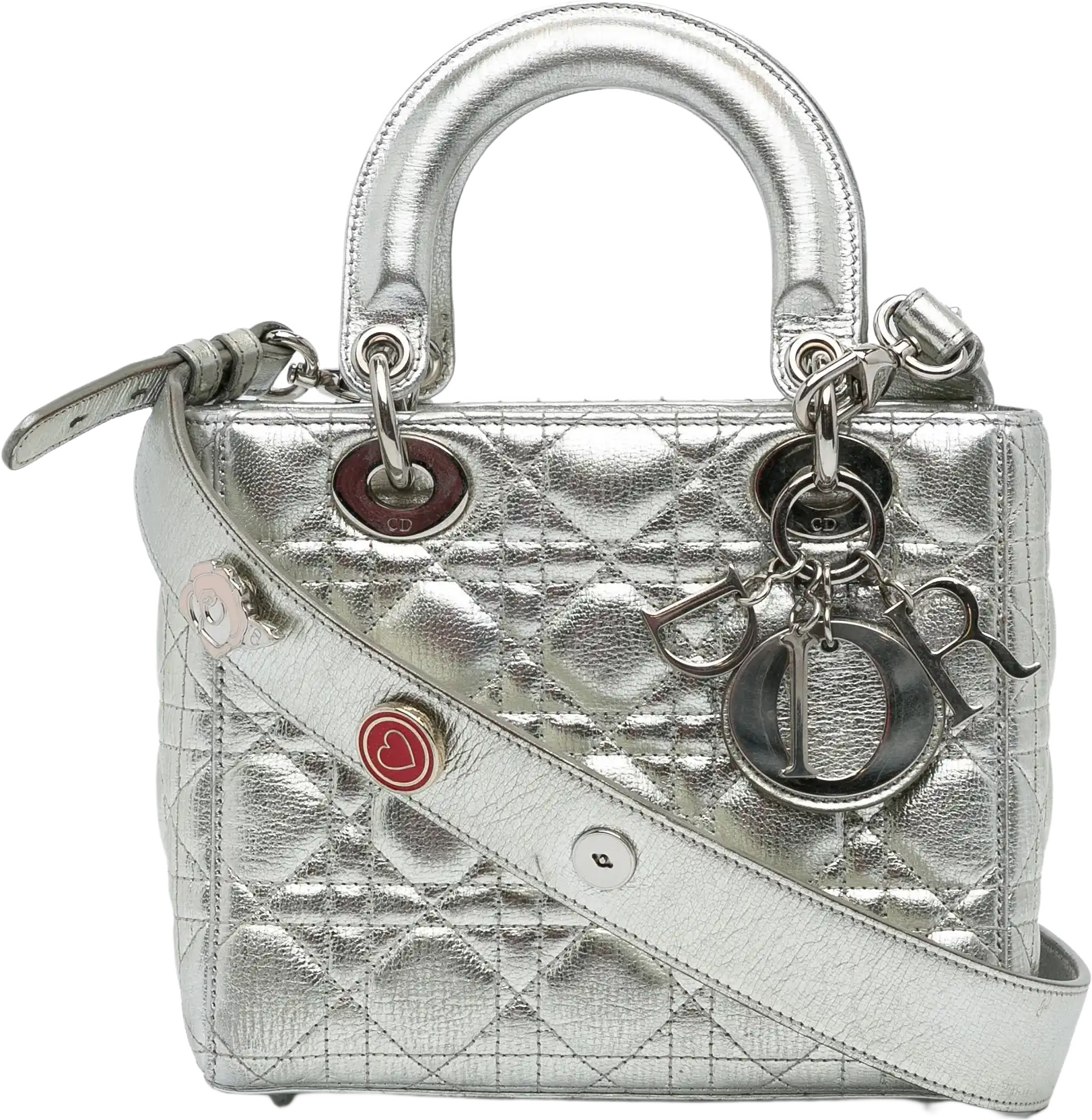 Dior Small Lambskin Cannage My Lady Dior Lucky Badges