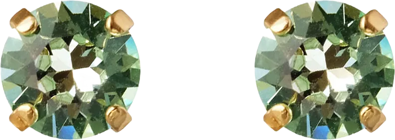 Classic Stud Earrings Chrysolite