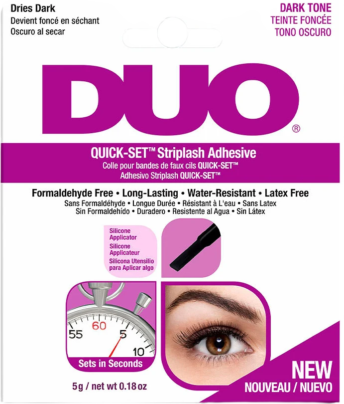 DUO Quick-Set Striplash Dark Franslim