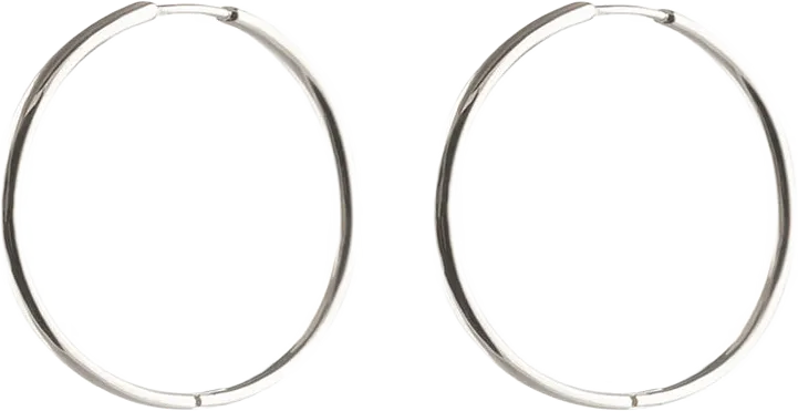 Örhängen Beloved Medium Hoops Silver