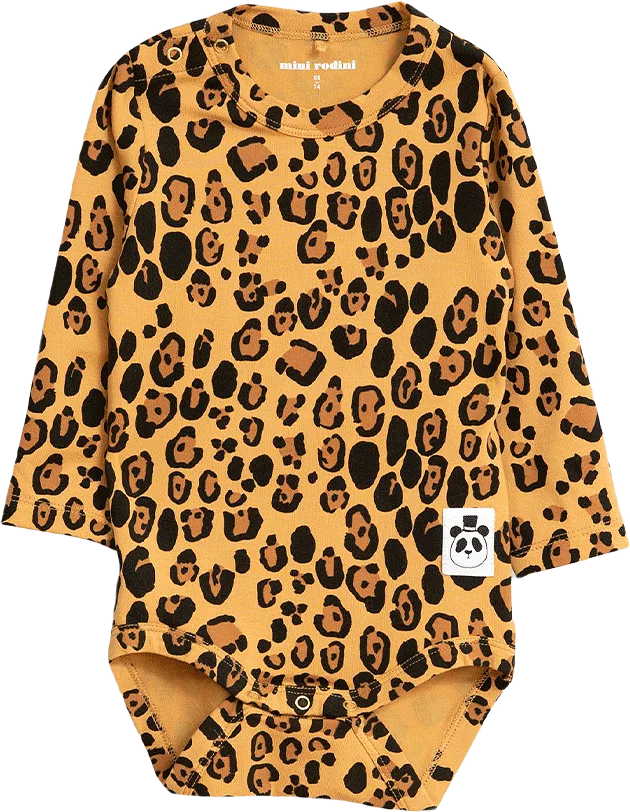 Långärmad Body Basic Leopard