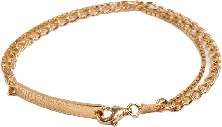 Warped double bracelet