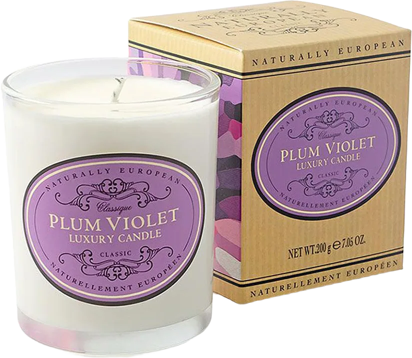 Plum Violet Scented Candle