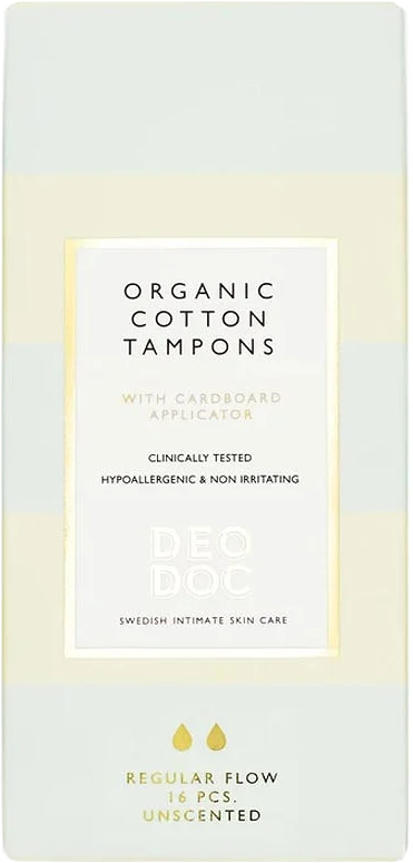 Organic Cotton Tampons Regular