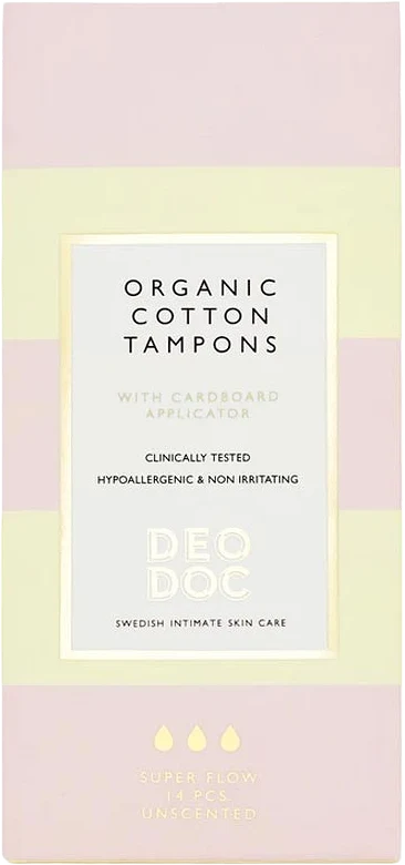 Organic Cotton Tampons Super