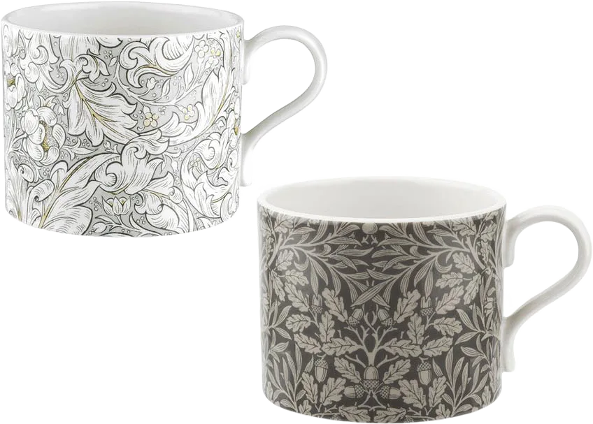 Pure Morris Mugs - Bachelors & Acorn set 0,34L, 2-pack