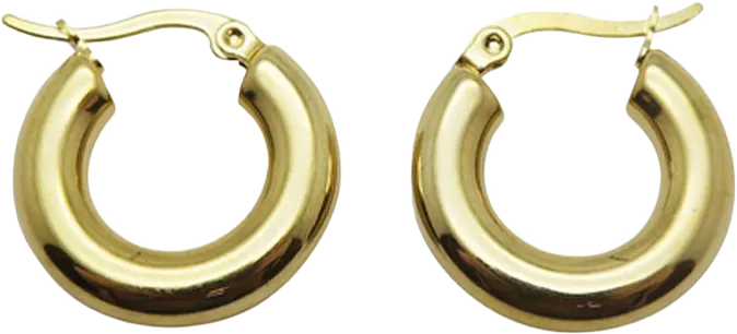 Small alice earrings gold