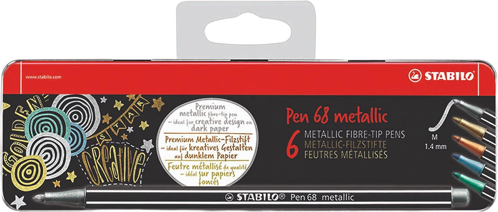 Pen 68 Metalletui 6/fp