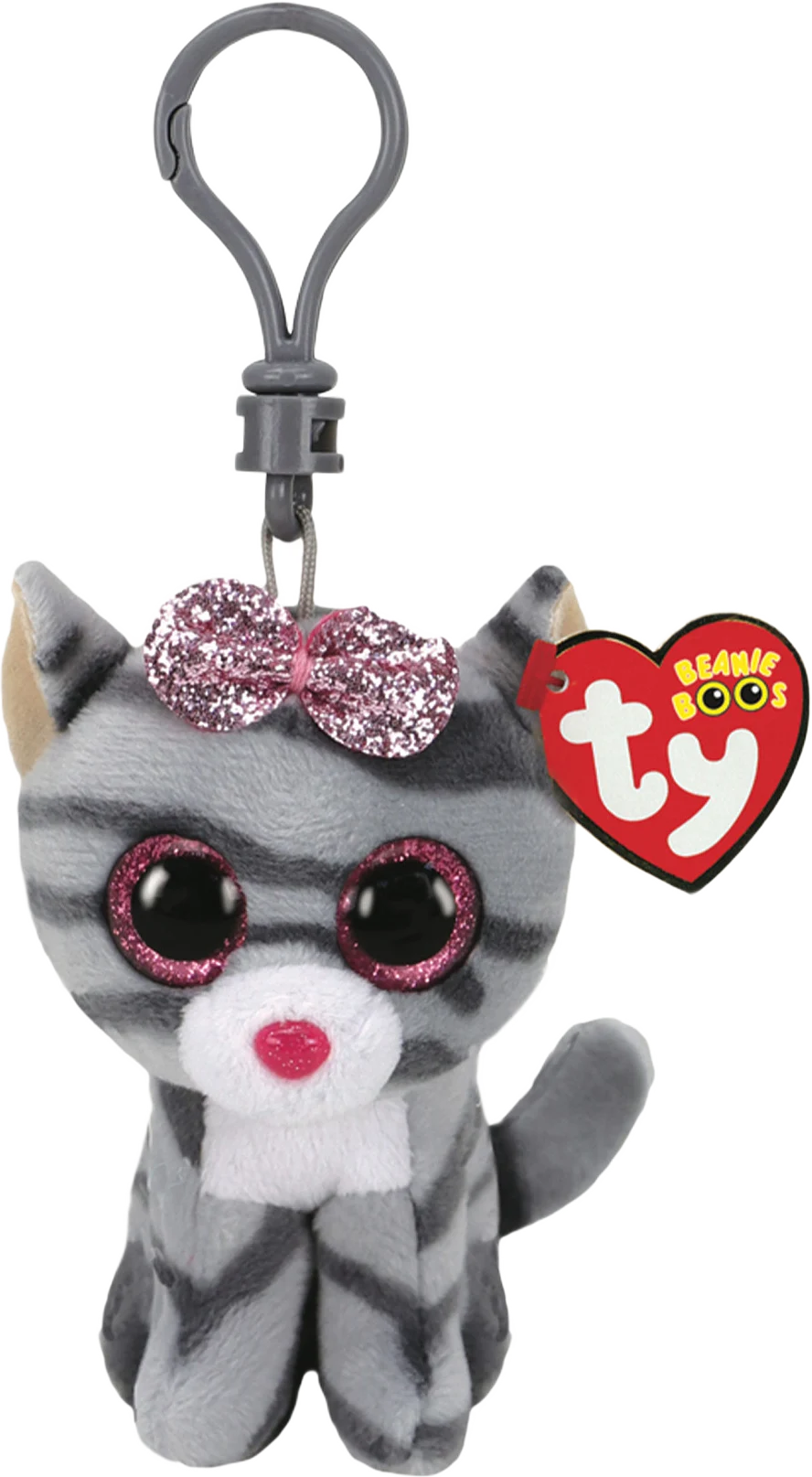 Beanie Boos Clip KIKI - grey cat