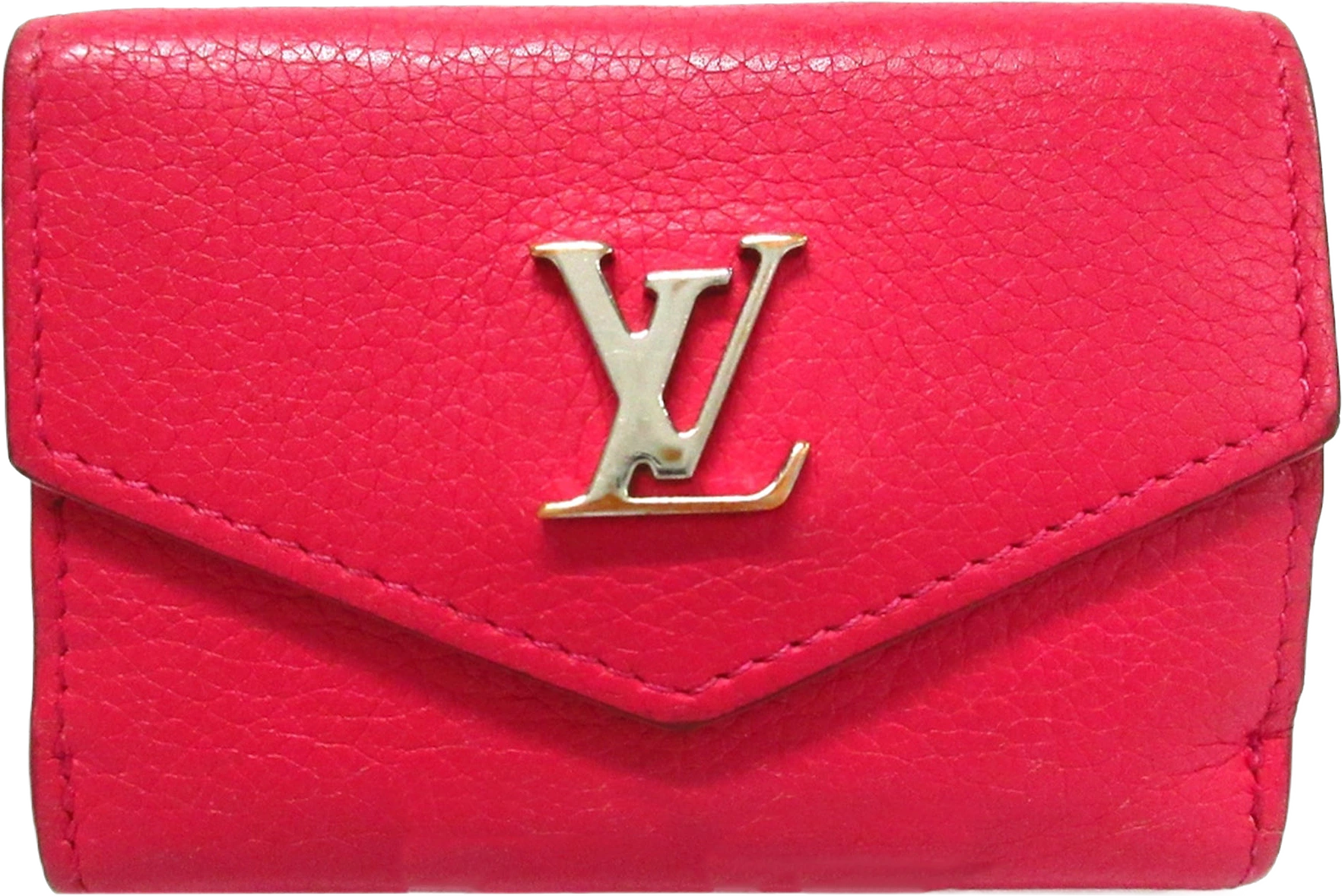 Louis Vuitton Leather Lockmini Wallet