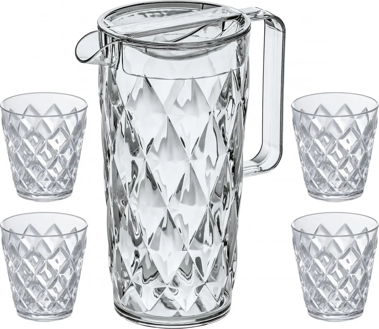 CRYSTAL Set, Karaff inkl 4 glas