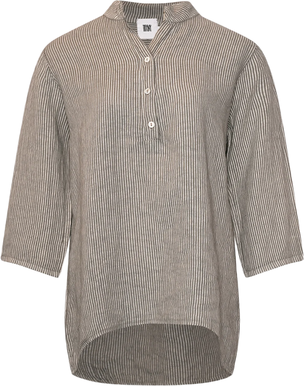 17661, Shirt Stripe, Linen - Nougat Stripe