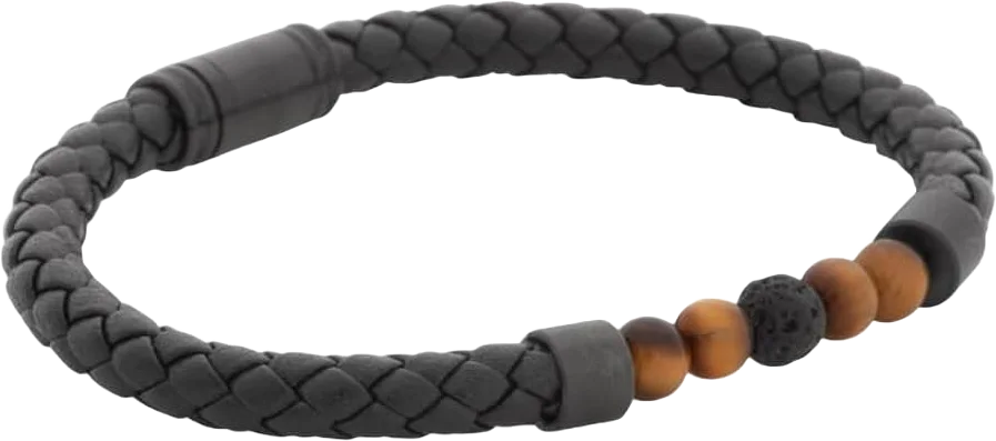 Lorenzo Leather Bracelet Black/brown