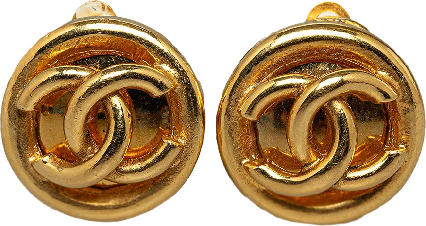 Chanel Cc Clip On Earrings