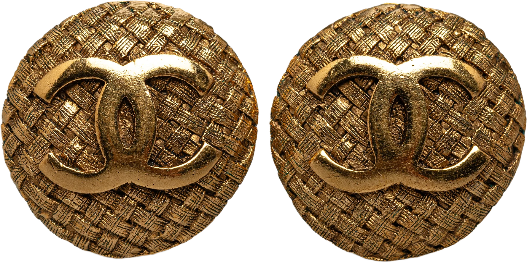 Chanel Cc Clip On Earrings