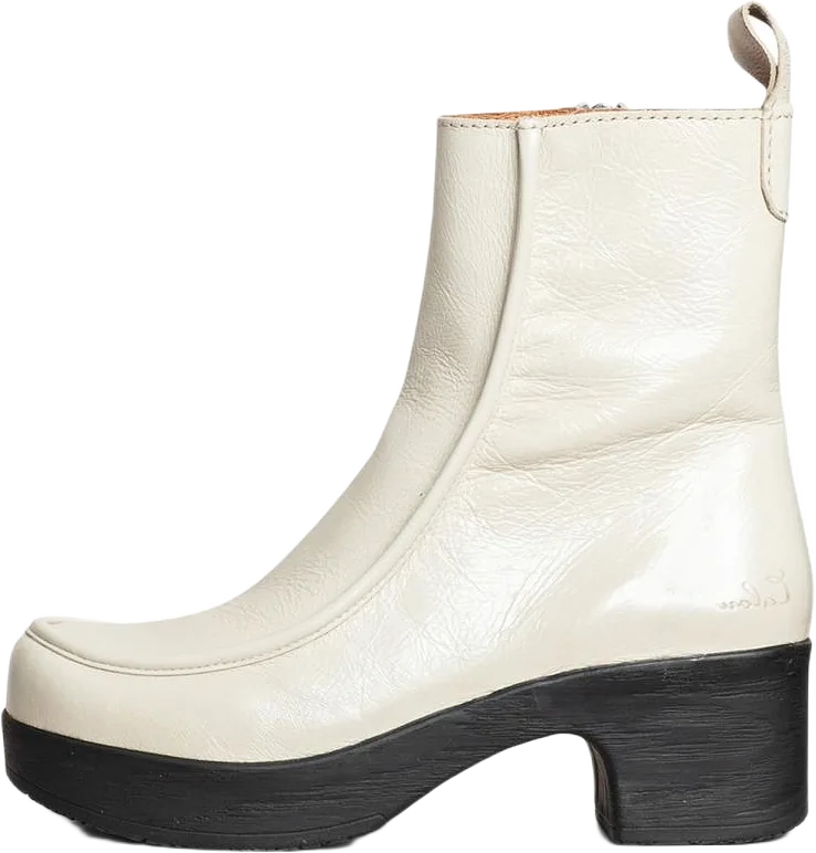 Viola Boot Patent White