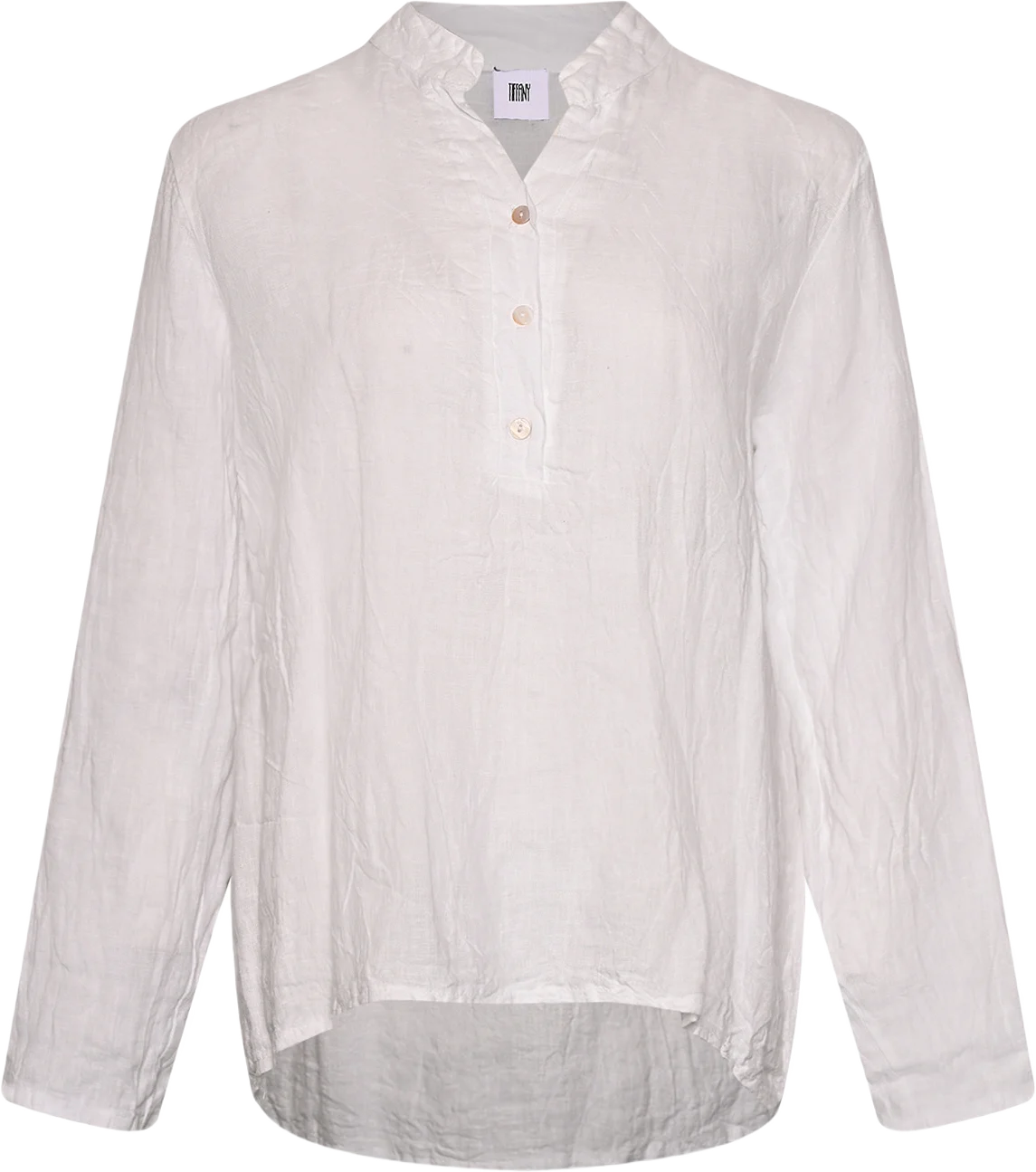 Hildur, Blouse, Linen - White