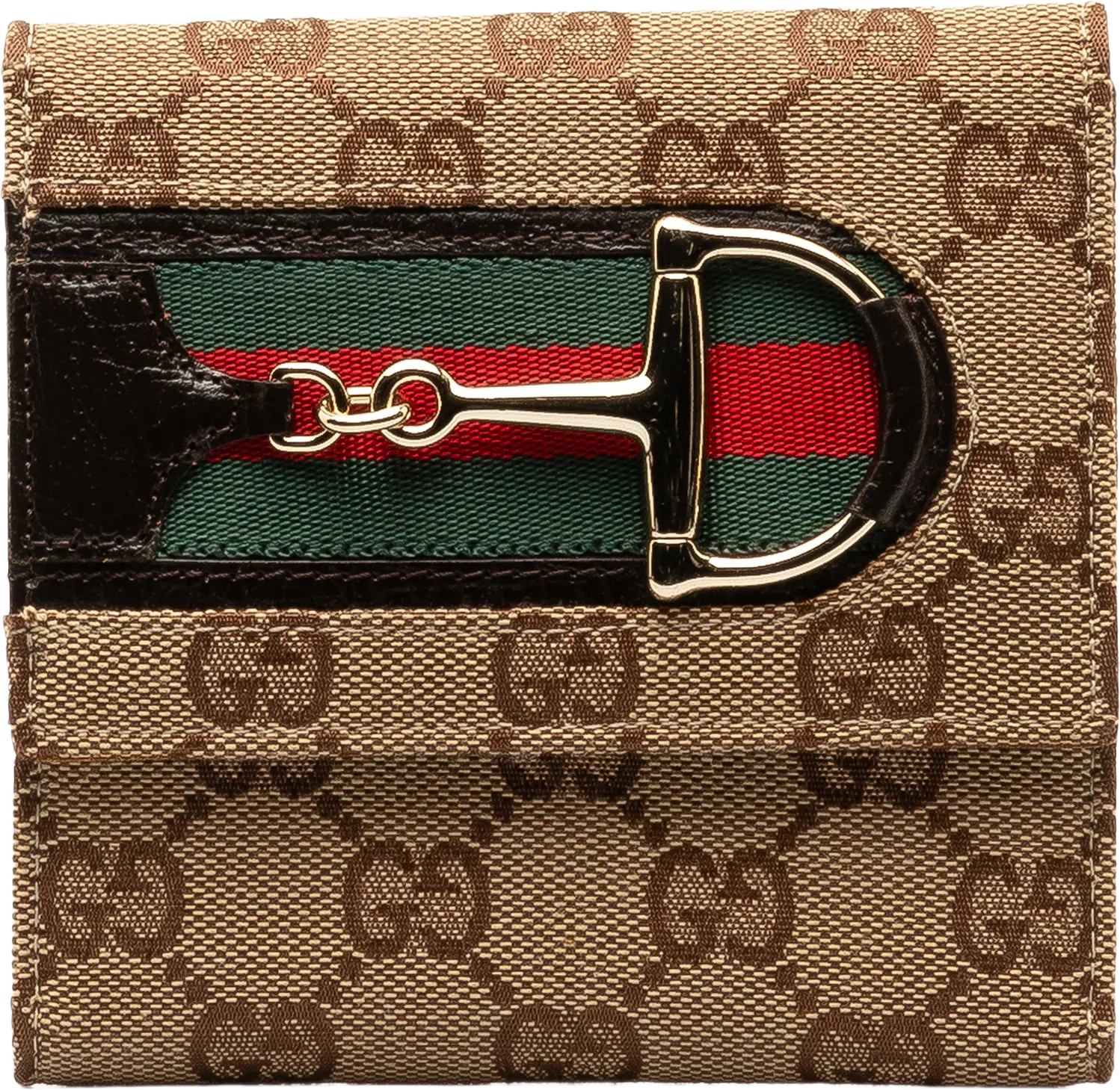 Gucci Gg Canvas Web Hasler Small Wallet