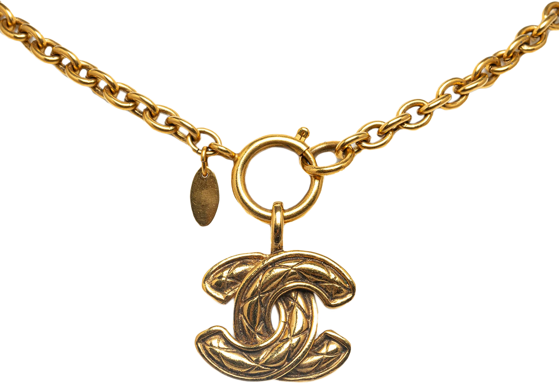 Chanel Cc Pendant Necklace