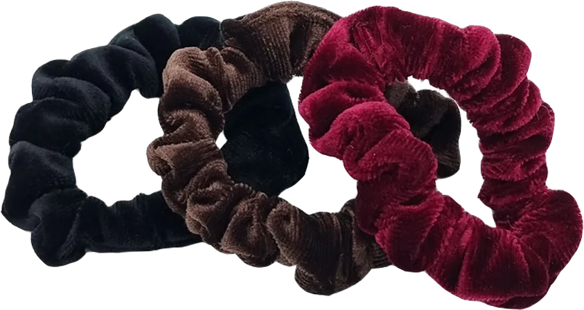 3-pack Mini Sammets-scrunchies