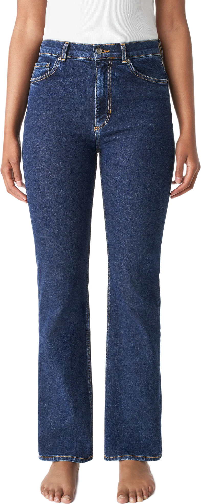 Slimfit jeans med hög midja LINDA