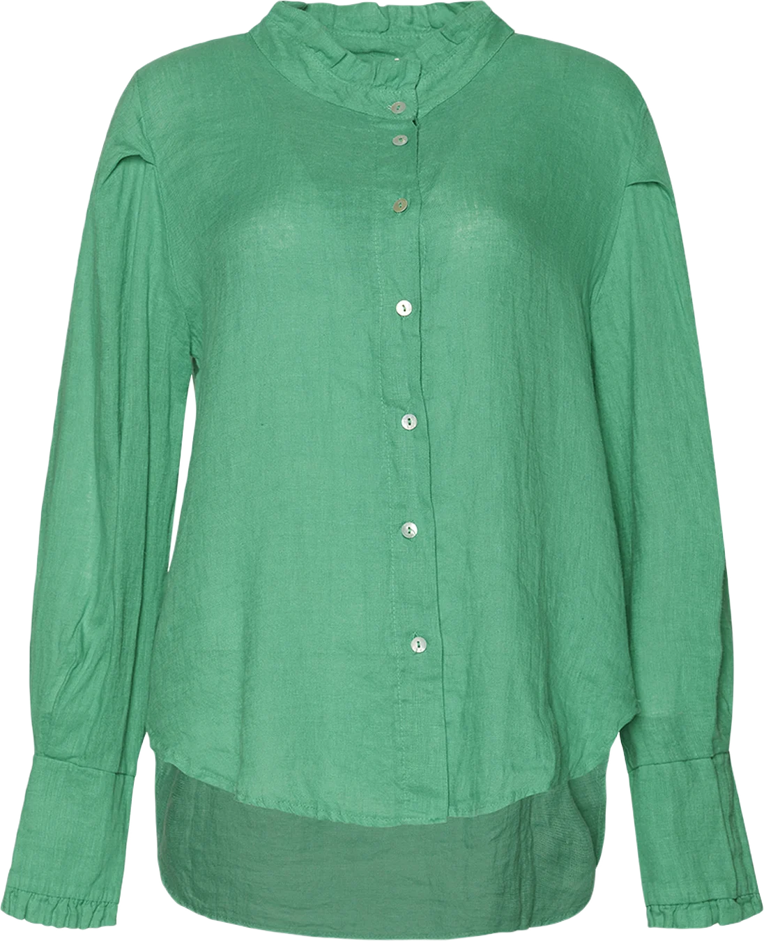 Naneth Shirt Linen - Apple Green