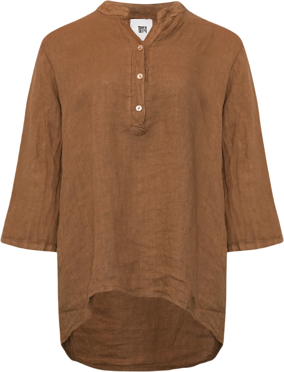 17661, Shirt, Linen - Light Brown