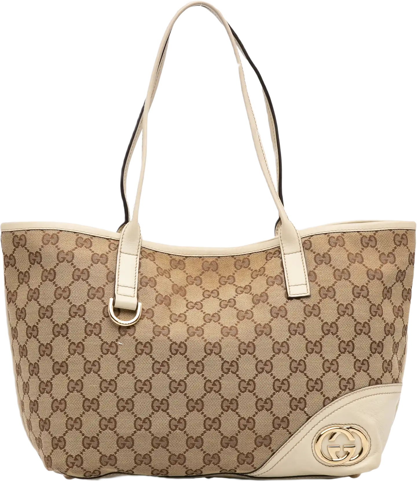 Gucci Medium Gg Canvas New Britt Tote