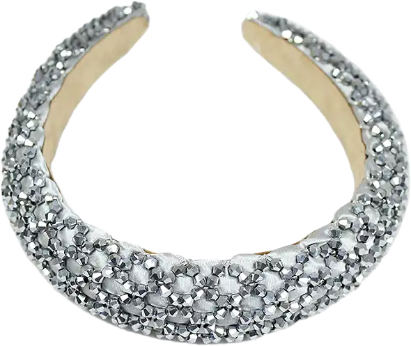 Diadem Med Fasetterade Stenar 3 Cm