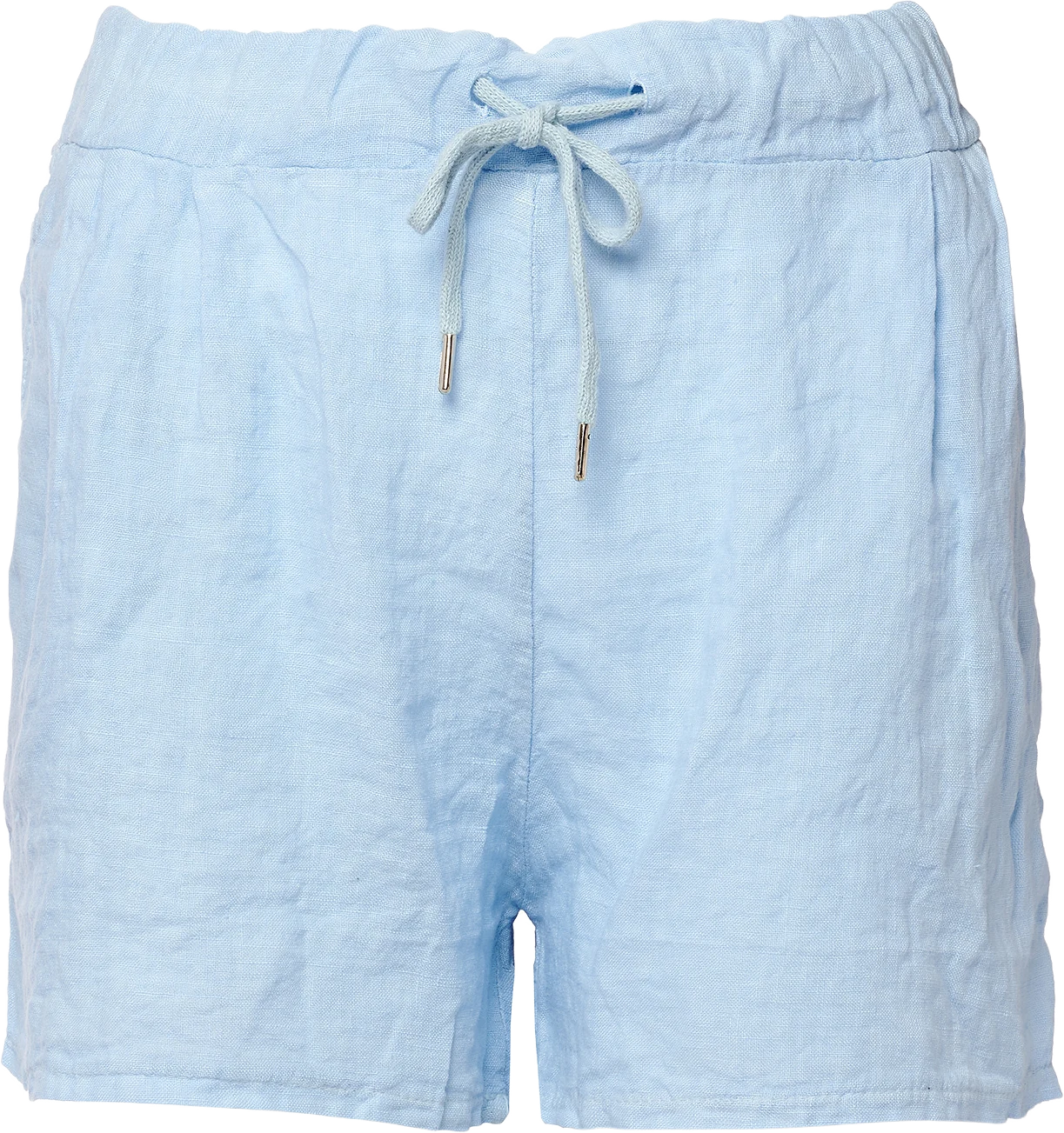 17691, Shorts, Linen - Light Blue