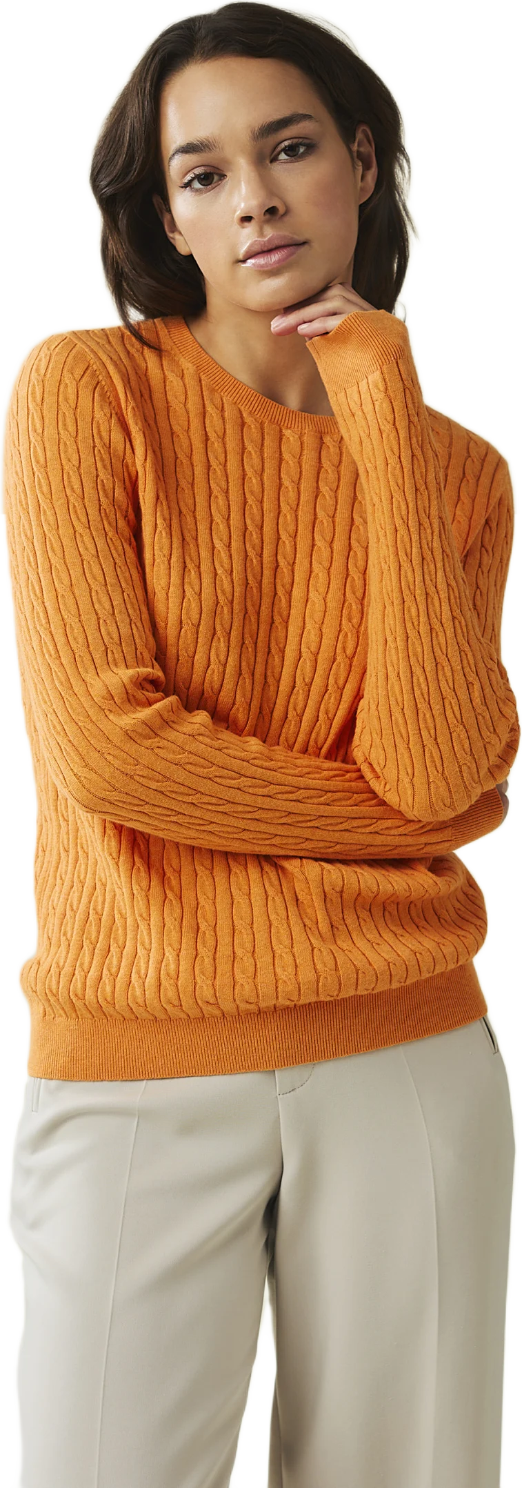 Marline Organic Cotton Cable Knitted Sweater