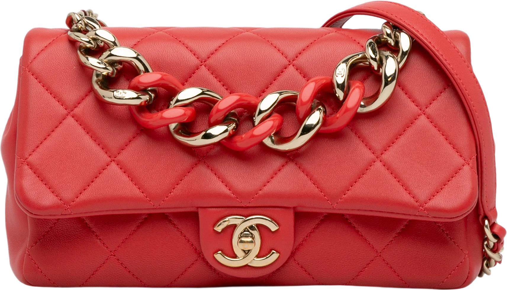 Chanel Small Lambskin Elegant Chain Single Flap